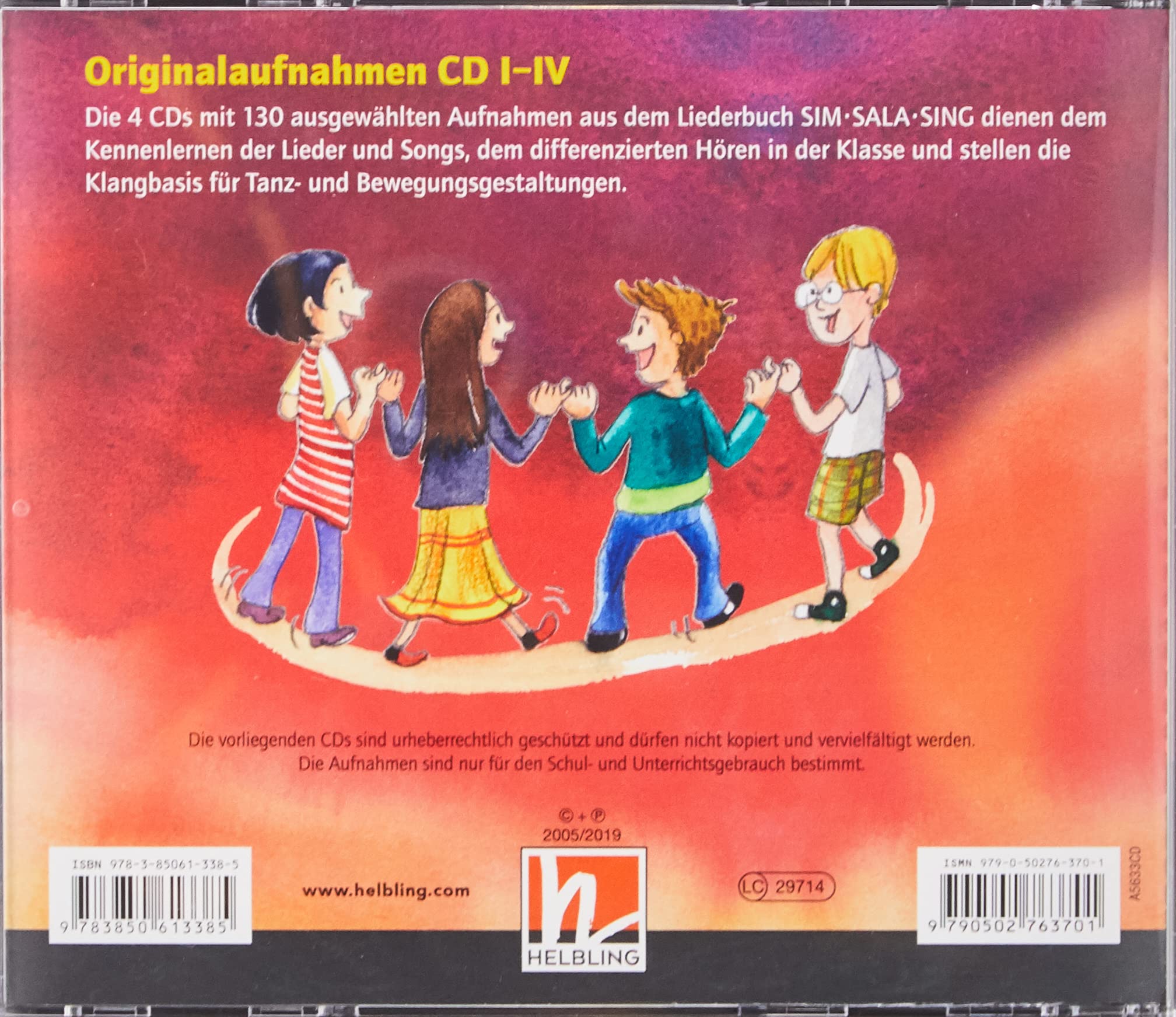 Maierhofer, L: Sim Sala Sing. 4 AudioCDs: Originalaufnahmen 4 CDs. CDs zum gleichnamigen Liederbuch mit Originalaufnahmen zu 127 ausgewählten Titeln.