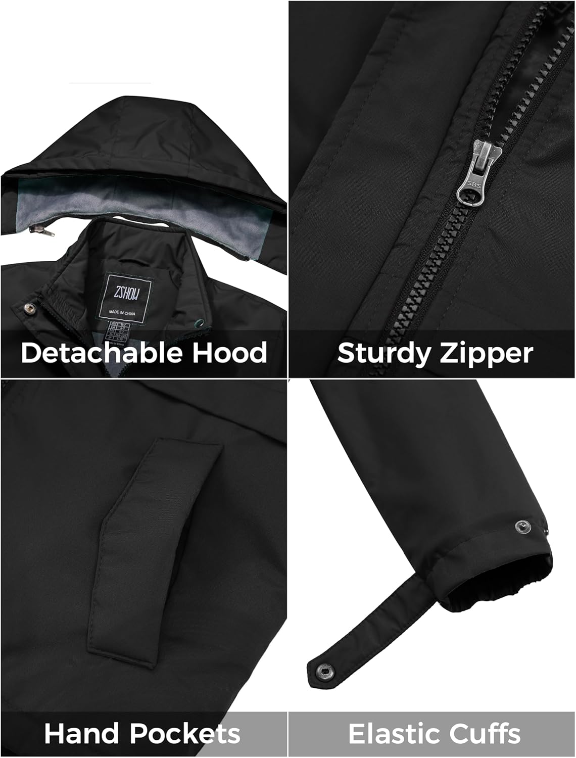 ZSHOW Girls' Waterproof Ski Jacket Warm Winter Coat Thicken Quilted Fleece Lined Parka - Image 6