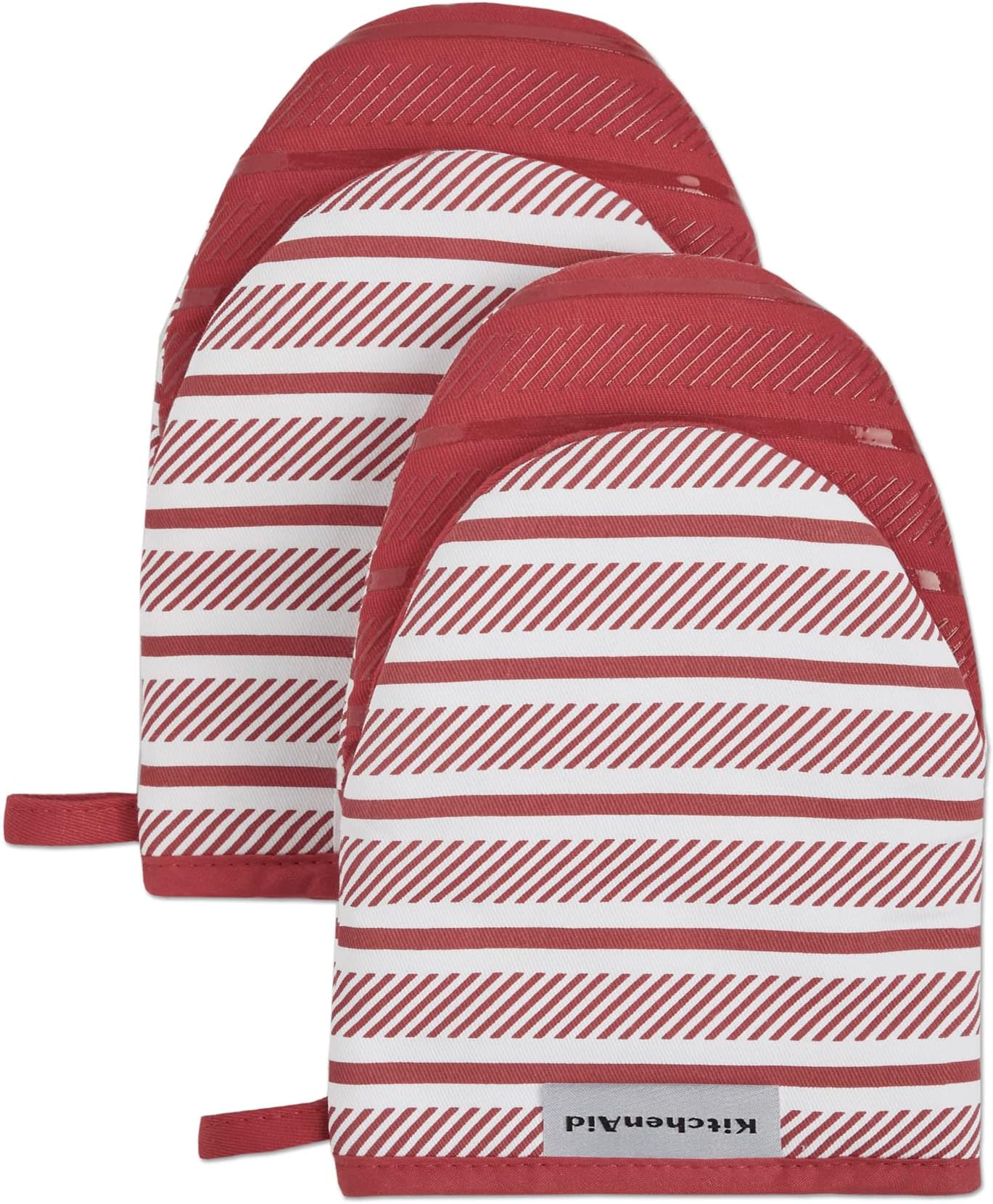 KitchenAid Albany Mini Oven Mitt 2-Pack Set, Passion Red, 5.5"x8"