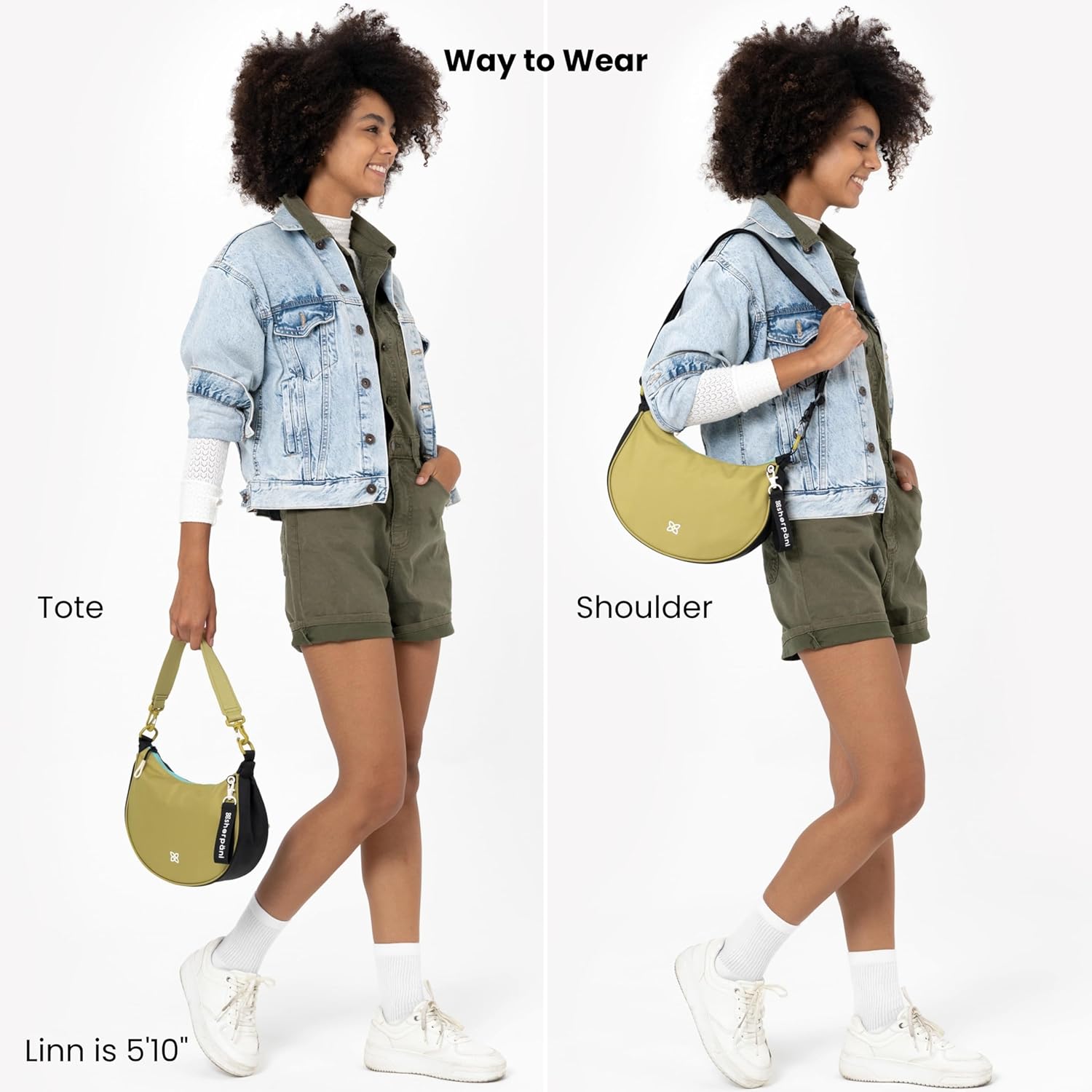 Sherpani Mina, Medium Crescent Bag, Lightweight Half Moon Crossbody Bags, Fashionable Shoulder Bag, Handbag for Women - Image 2