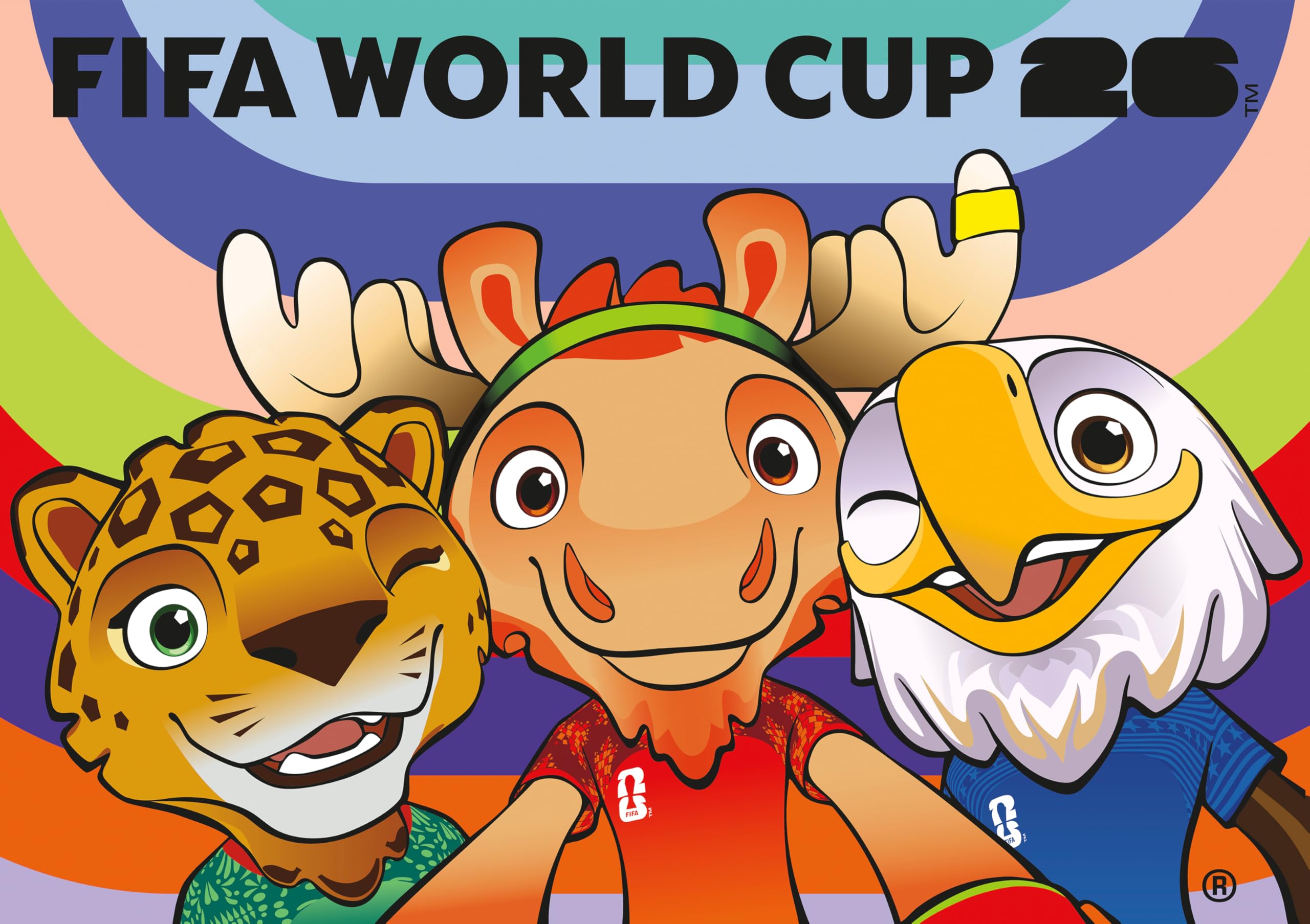 Amazon.com: FIFA - Mascots - 300 Large Piece Jigsaw Puzzle from