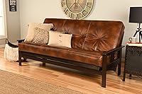 Vista 86 de MFD Futón Montana, Verde, Tela Madera, Colchón de ante de turba