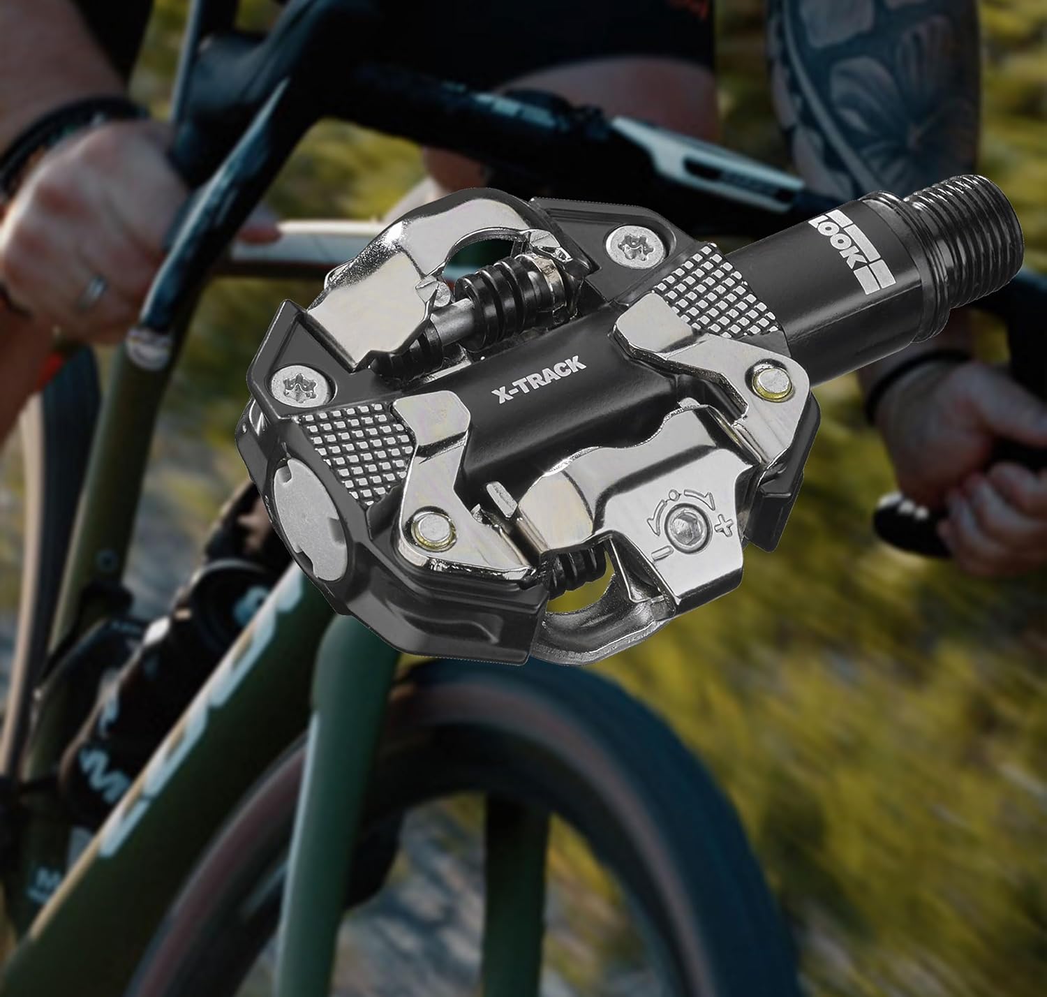 LOOK Cycle - X-Track MTB Bike Pedals - Standard SPD Mechanism Compatible - Clipless Pedal