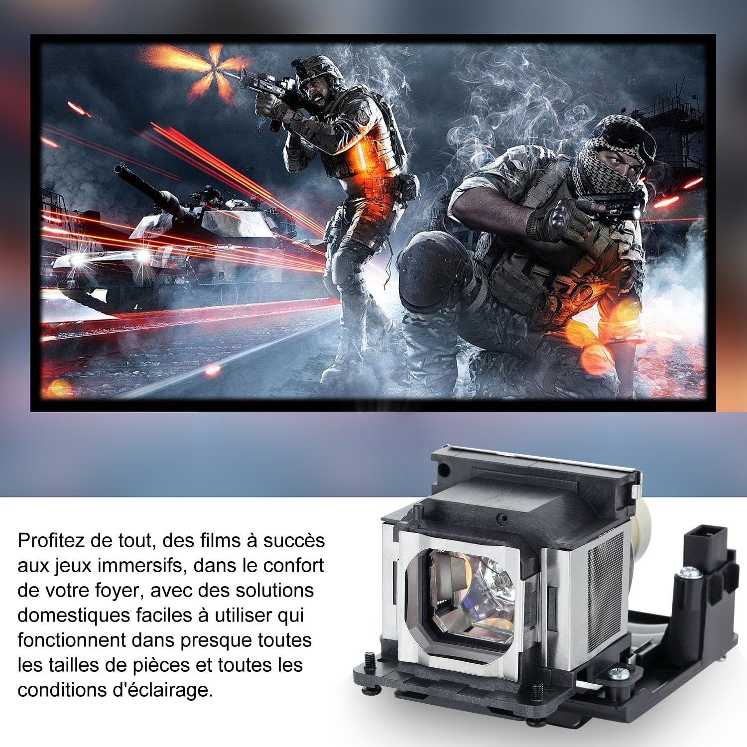 Lampe de Vidéoprojecteur pour Sony LMP-E220 VPL-SW630 VPL-SX630 VPL-SW620 VPL-SW620C VPL-SW630C VPL-SW630M VPL-SW631CM VPL-SW631C VPL-SW631M VPL-SW631 VPL-SW635C VPL-SW636C VPL-SX631 LMPE220