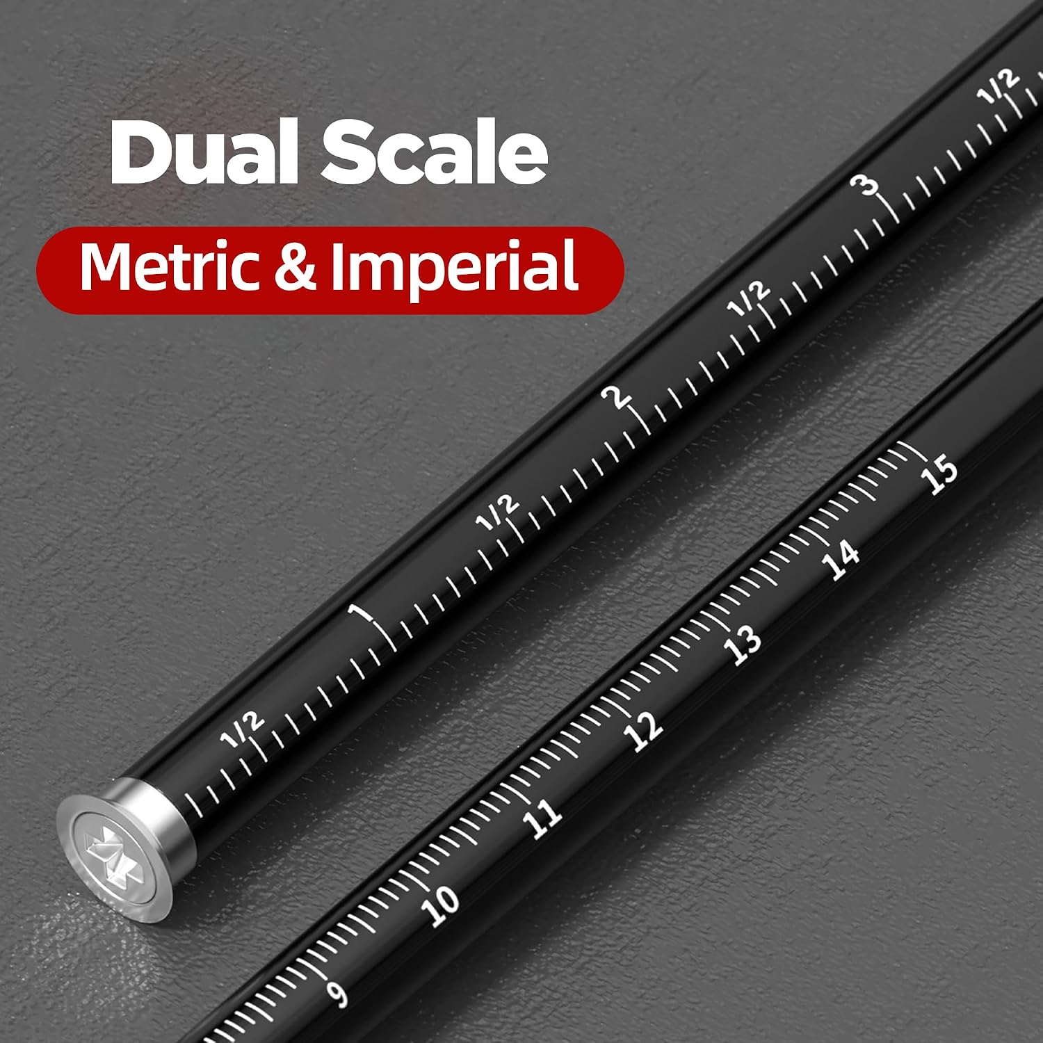 Wheel Marking Gauge with 2 Extra Replacement Blades,Micro-Adjustable Woodworking Scribe Tool, Aluminum Alloy Mortise Gauge with Metric/Imperial Scale for Carpentry Joinery(LPWG-01)