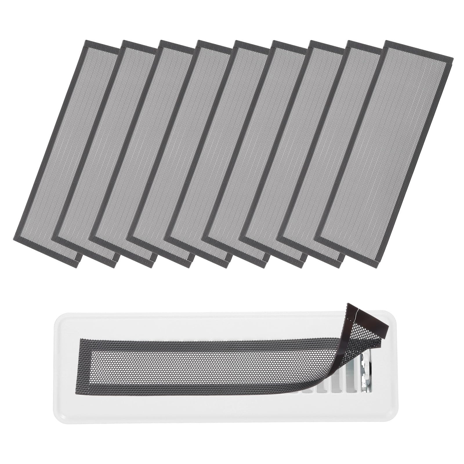 Housse magnétique YOKIVE anti-poussière et cheveux pour grille de ventilation sol