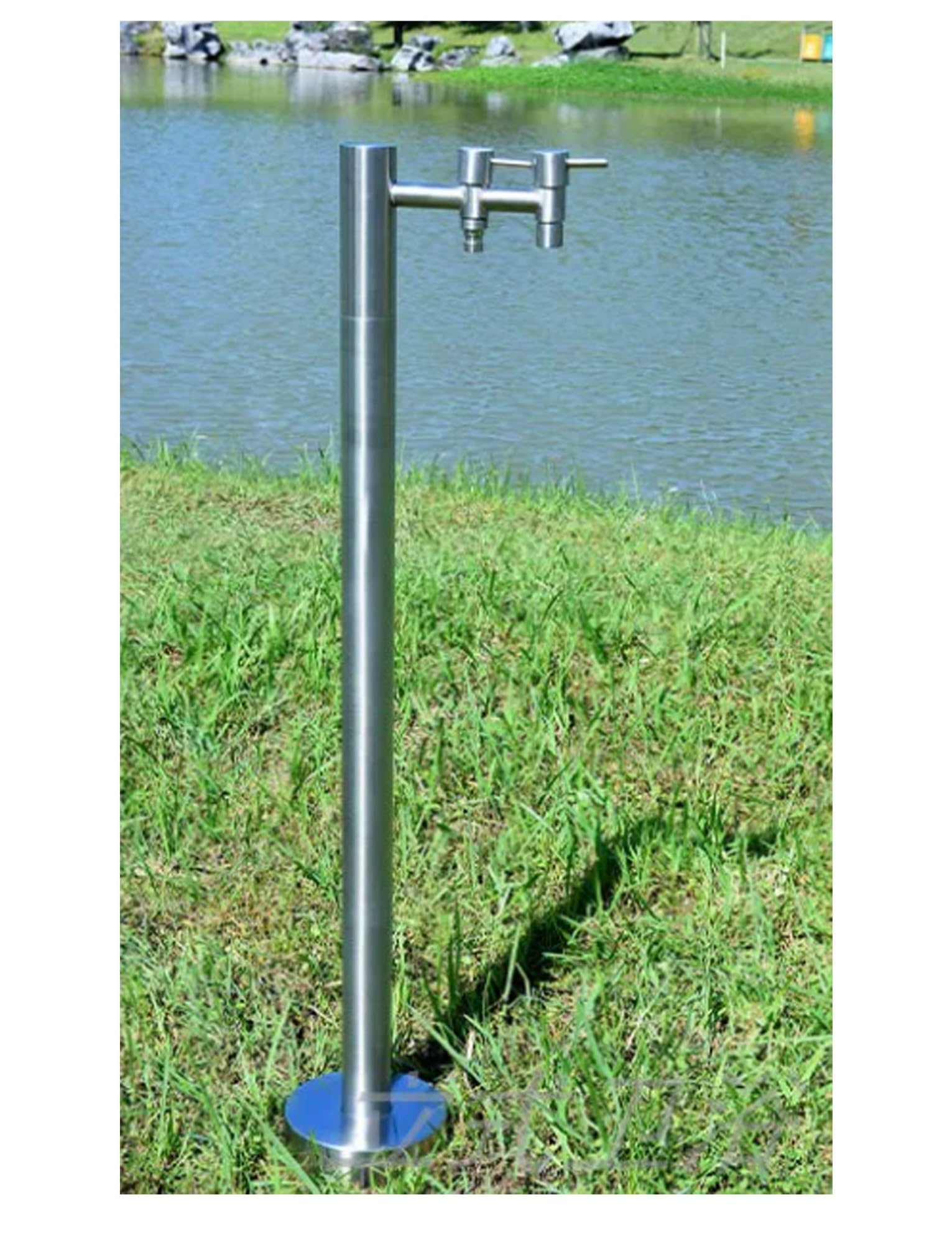 Columna de agua de acero inoxidable 304 para exteriores, poste de grifo de jardín independiente para patio y patio, hidrante anticongelante para un riego eficiente