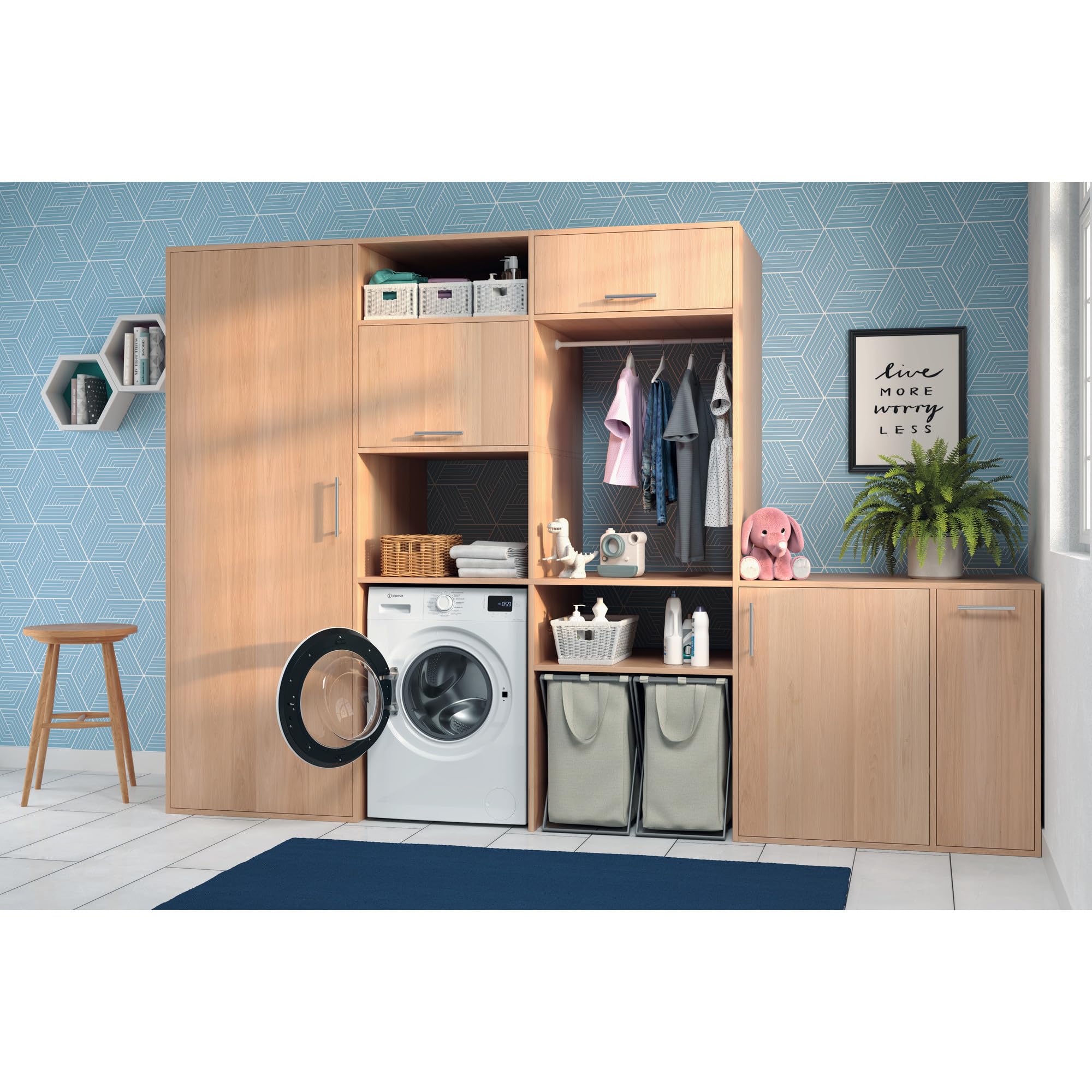 Indesit - Lavadora de libre instalación y Carga Frontal (9Kg) IM 964 MY TIME SPT