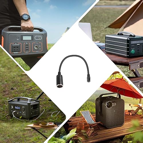 Miniatura 7 de PNGKNYOCN DC7909 - Cable de alimentación para encendedor de cigarrillos, 14 AWG CC de 0.315 in hembra a encendedor de cigarrillos de automóvil,