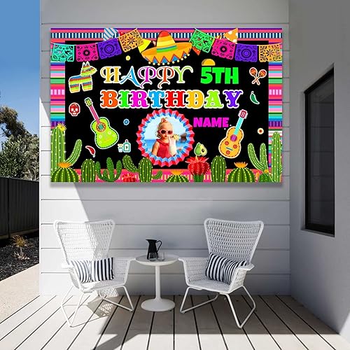 Miniatura 7 de Decoración personalizada para fiesta mexicana, carnaval, fiesta de feliz cumpleaños, suministros personalizados, fiesta mexicana, carnaval,