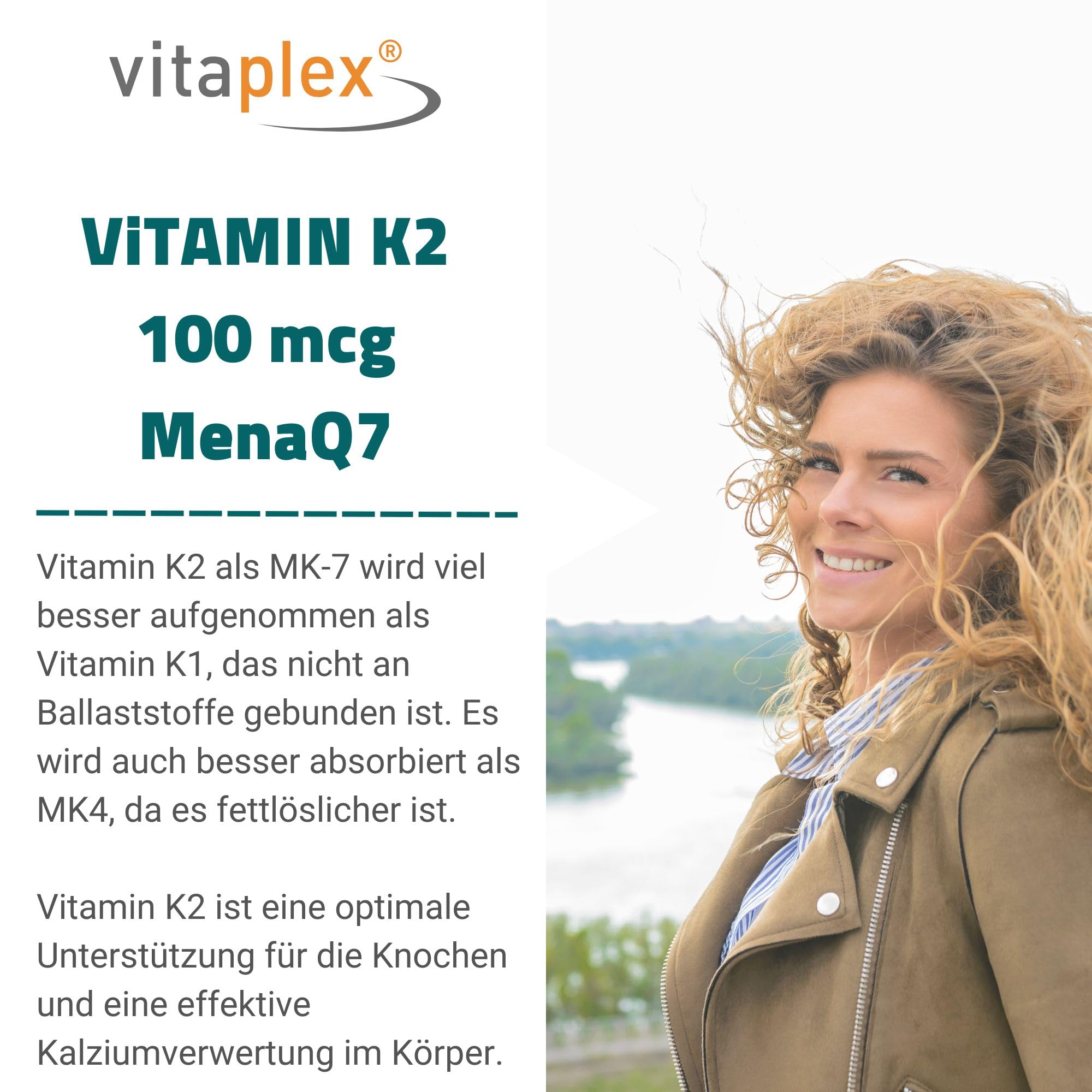Vitamin K2 Kapseln hochdosiert MK-7 (100 mcg, 90 Tabletten) - natürliche Vitamin K2 D3 Therapie - fettlösliches MK 7 Vitamin K2
