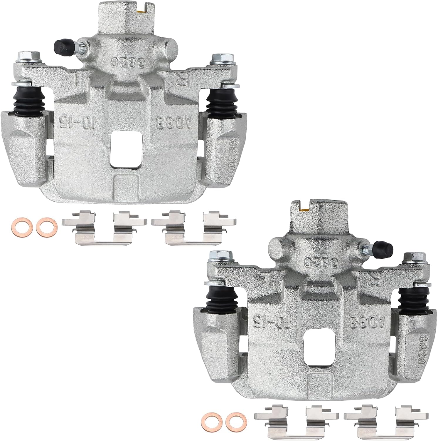 MAYASAF 19B2582 19B2583 Rear Brake Caliper Driver+Passenger Side Caliper Assembly for Subaru 2000-2004 Legacy, 2000-2004 Outback, 2003-2006 Baja (Rear Left+Right)