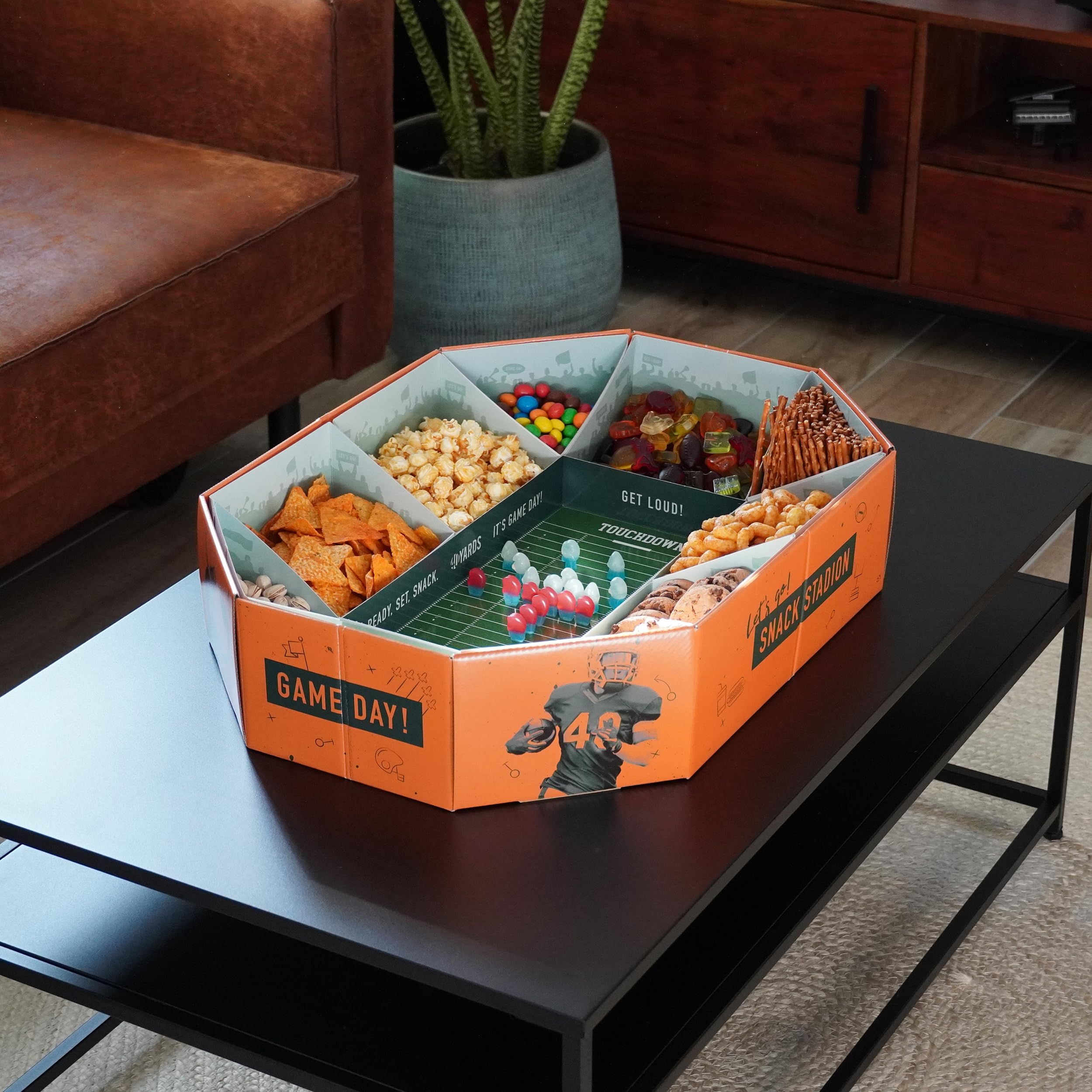 Snack Stadium da Football Americano Grande XXL 61 x 43 cm Decorazione Regalo Riutilizzabile