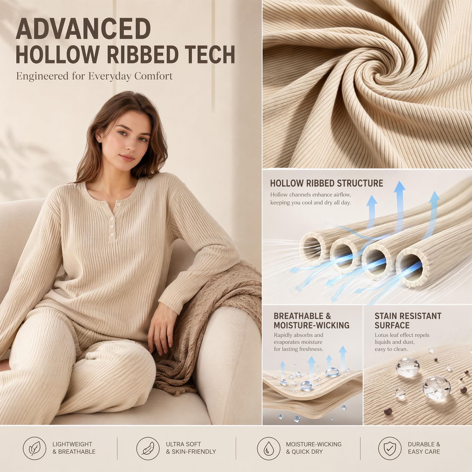 Stoff Meterware Cordstoff Polsterstoff Möbelstoff 5 m x 140 cm Beige, grob gerippt, strapazierfähig, abriebfest, zum Nähen für Sofa, Couch, Kissen, Decke & DIY Möbel und Heimdekoration (5)