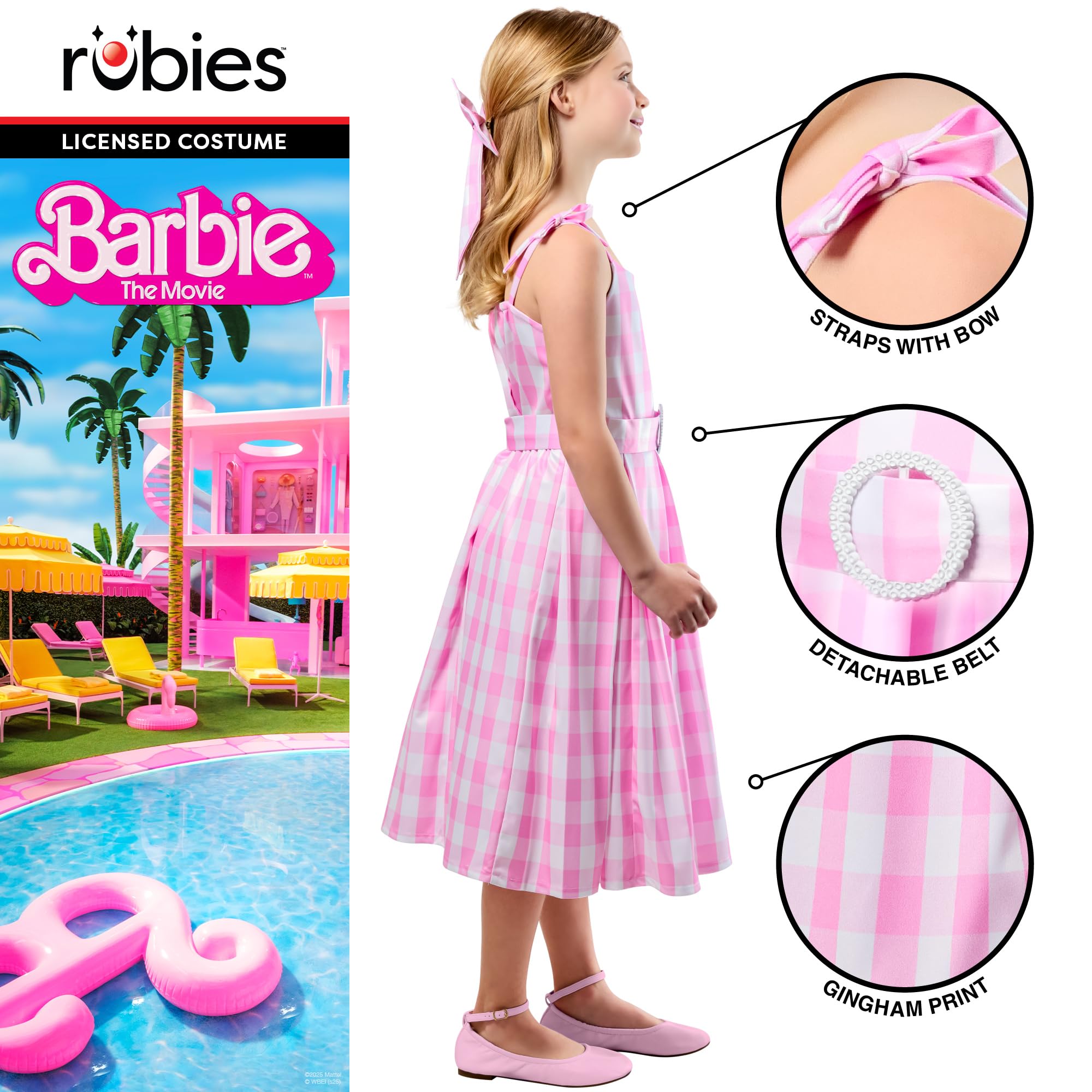 Rubies Official Barbie Perfect Day Girls Costume, Kids Fancy Dress, Size Age 9-10 Years Halloween, Multicoloured, Size 9-10 - Image 3