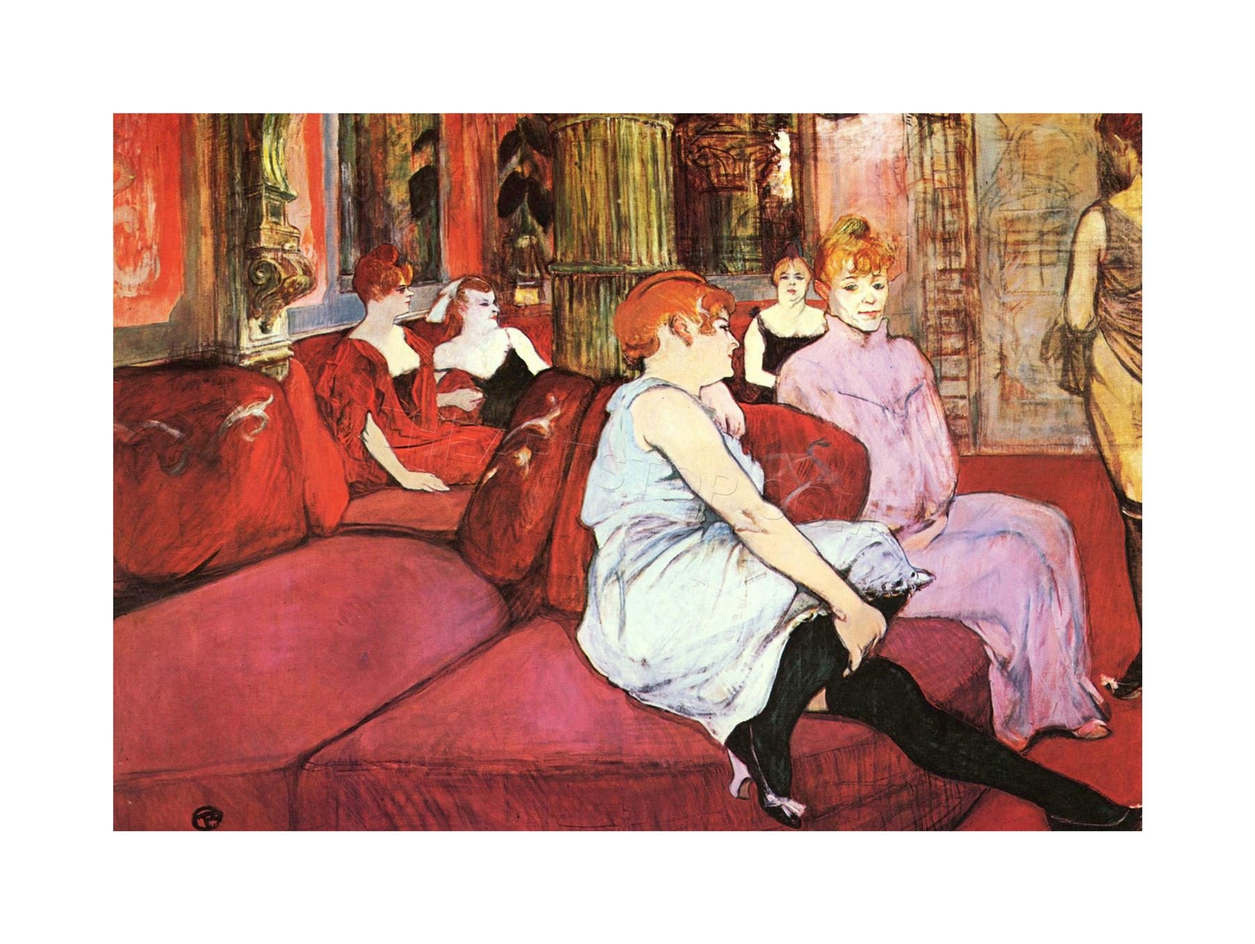 Wee Blue Coo Painting Toulouse-lautrec Moulin Rouge Wall Art Print