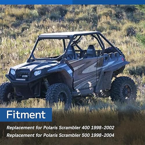 Miniatura 3 de WFLNHB Pinzas de freno delanteras y traseras con pastillas de repuesto para Polaris Scrambler 400 500 2x4 4x4 1998 1999 2000 2001 2002 2003 2004