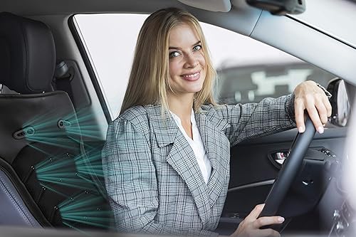 Miniatura 4 de Funda de cojín de enfriamiento para asiento de automóvil, 12 V, ventilada por aire, transpirable, para el hogar y la oficina, comodidad de la