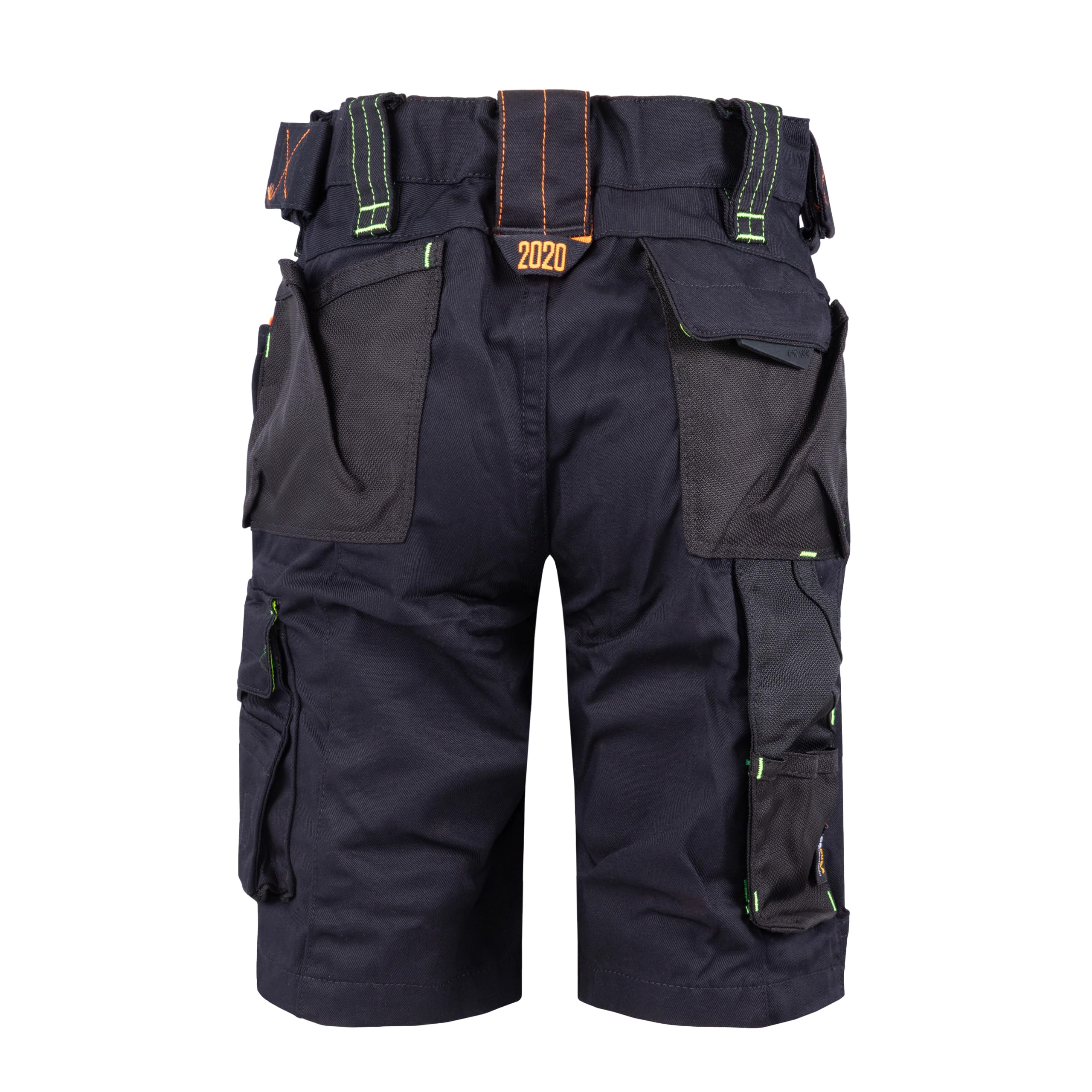 Engelbert Strauss E.S. Kinder Shorts Motion 2020 Arbeitshose Workwear (schwarz/warngelb, 146/152)