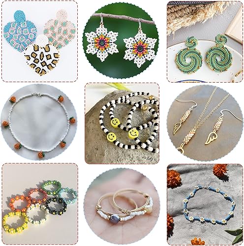 Miniatura 6 de 10000 cuentas de semillas de vidrio a granel, cuentas de semillas para manualidades 120 de 0.079 pulgadas, cuentas pequeñas de poni para proyectos