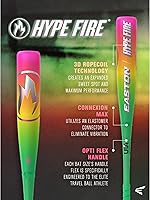 Vista 3 de Easton 2026 Bate de béisbol Hype Fire Estados Unidos -5 / -8 / -10 / -11 gota Barril de 2 5/8 pulgadas 2 piezas compuesto Verde