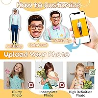 Vista 3 de Easycosy Almohada personalizada con fotos de mascotas, almohada personalizada con forma de cara de perro y gato, almohadas personalizadas con imagen