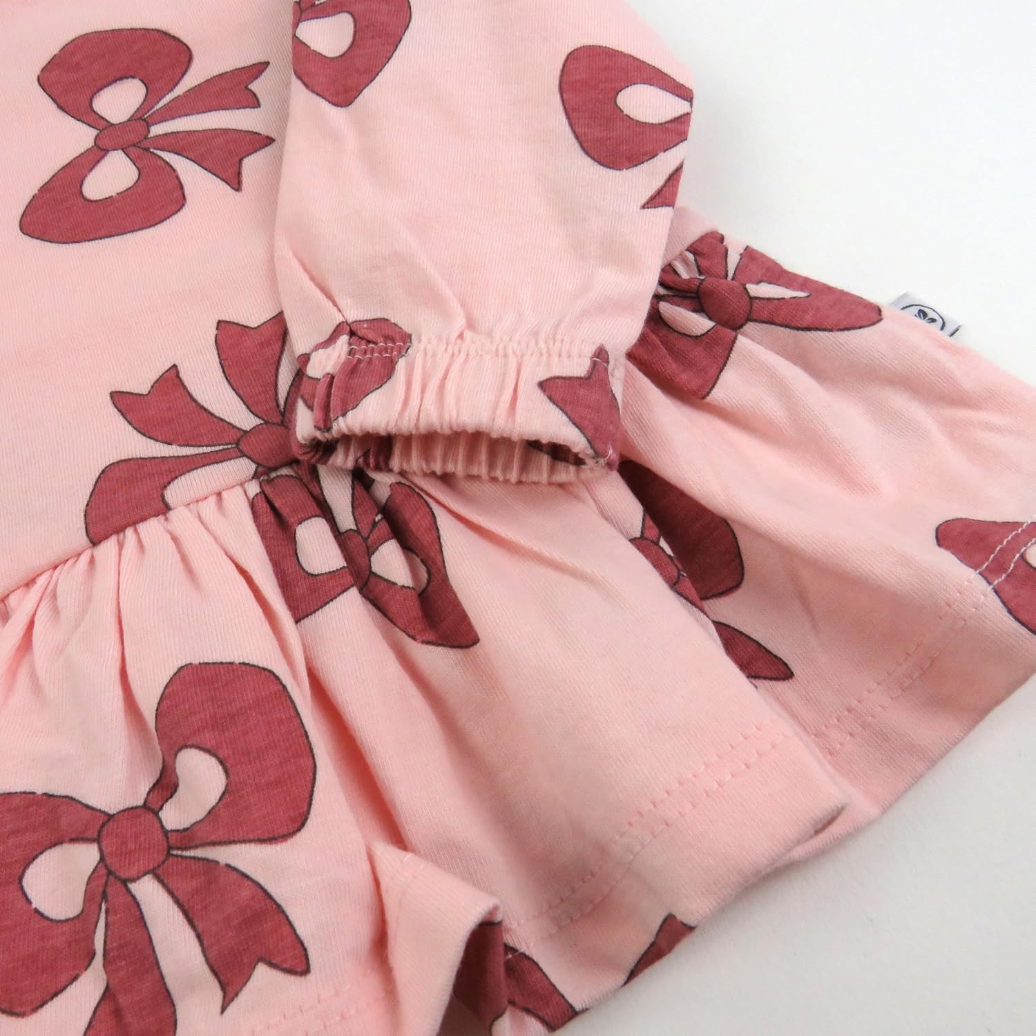 HonestBaby Baby-Girls 3-Pack Long Sleeve Peplum T-Shirt Set 100% Organic Cotton for Toddler, Baby Girls - Image 5