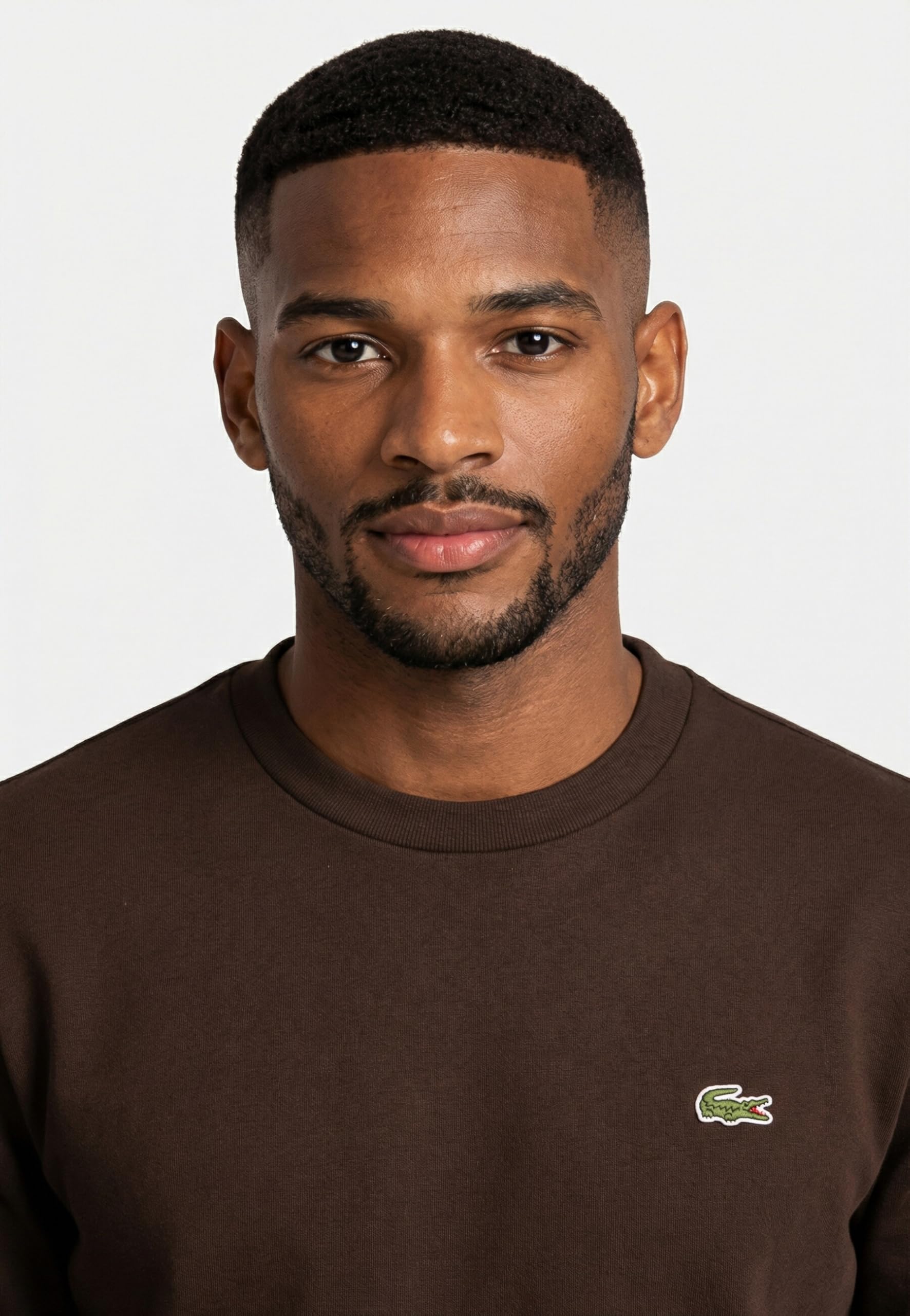 Lacoste Herren Fleece Crew Neck Sweatshirt, Buffle, L
