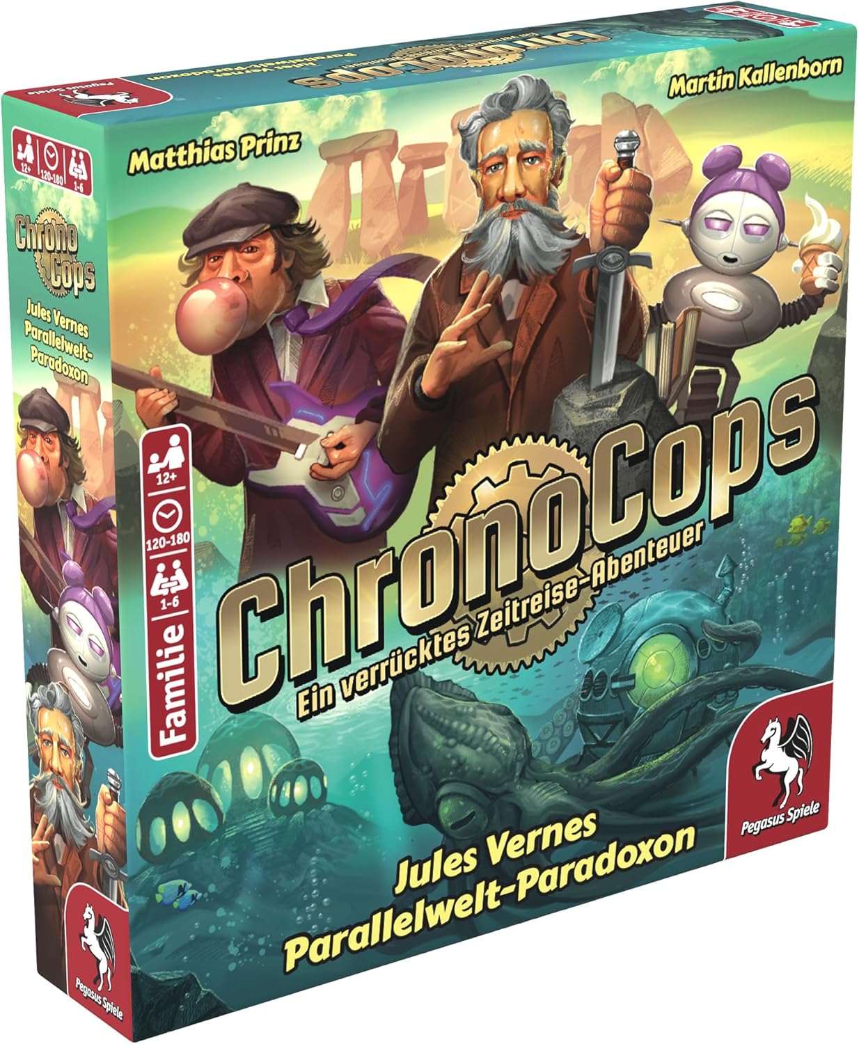 Pegasus Spiele 18192G ChronoCops - Jule Vernes Parallel World - Paradoxon Card Games