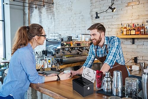 Miniatura 6 de Adir - Caja de sugerencias con ranura y candado, caja de donación acrílica para recaudación de fondos, caja de dibujo para rifa, caja de recaudación