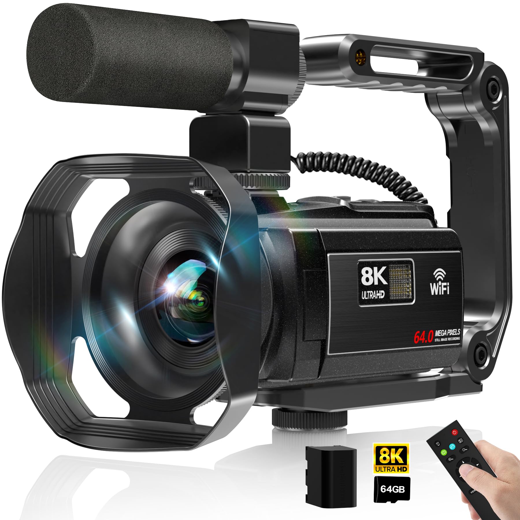 ビデオカメラ 8K Amazon.co.jp: ビデオカメラ 8K YouTubeカメラ6400万画素WIFI機能