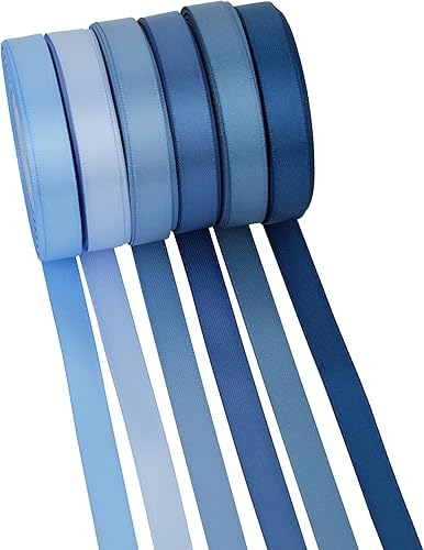 Miniatura 15 de MAYREEL - Cinta de raso burdeos de 1 pulgada, cinta de color rojo oscuro granate para envolver regalos, manualidades, bodas, despedidas de soltera