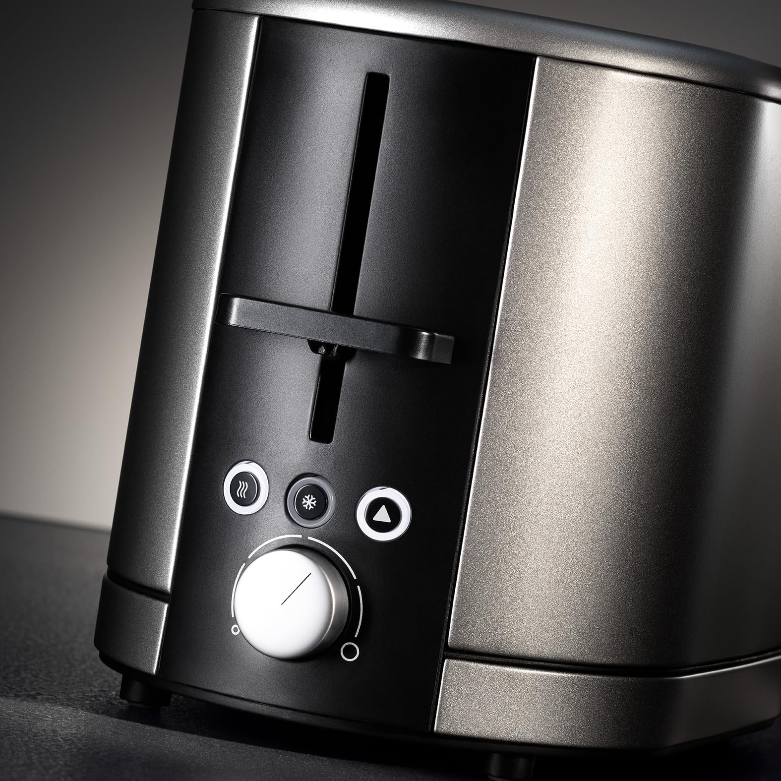 WMF Lono Silk Tostapane a 2 fette in acciaio inox, doppia fessura con inserto per panini XXL, effetto anti-impronte, funzione LED, 2 fette, scomparto per briciole, 7 livelli di doratura, 900 Watt