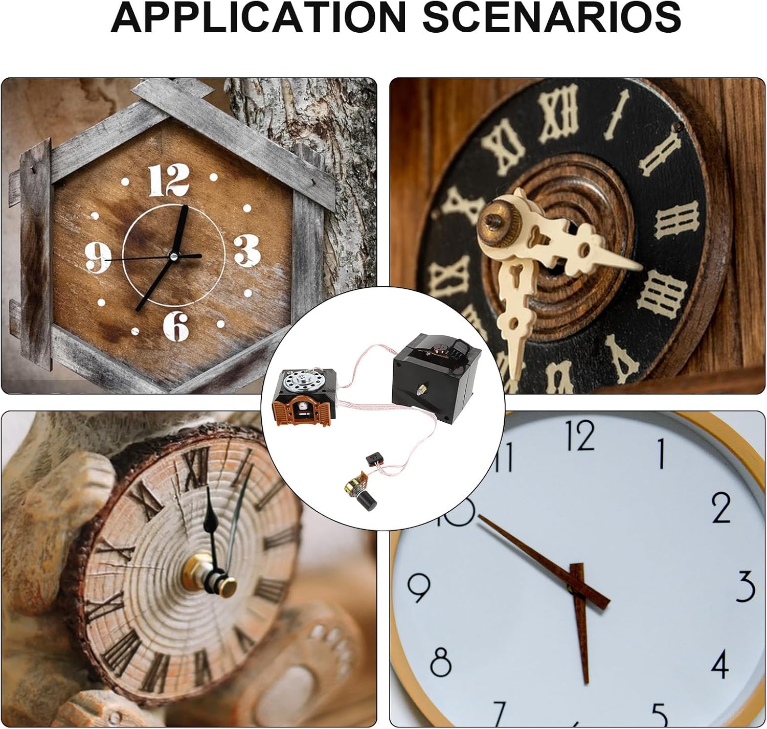 2pcs Cuckoo Wall Clock Movement: Clock Mechanism Cuckoo Parts for Repairing and Replacing Vintage & Antique - Mechanism Movement Part