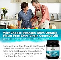 Vista 6 de Swanson Aceite de coco 100% certificado orgánico sin sabor para cocinar, hornear, freír, belleza, EFAs MCTs, 3 libras, 6 onzas (3.4 lbs) de aceite