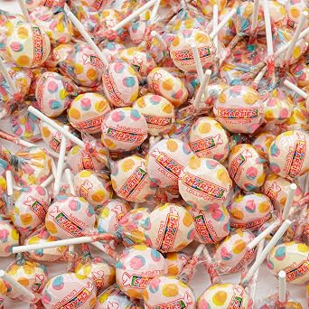 Mix of Lollipops 14 oz Double Lollies, Candy in Bulk Resealable Bag, Assorted, Fruit Flavored Suckers, Individually Wrapped Pops