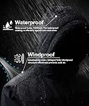Zoofly Mountain Ski Veste imperméable à l'eau Snow Manteau chaud hiver imperméable à l'eau à capuchon pour homme