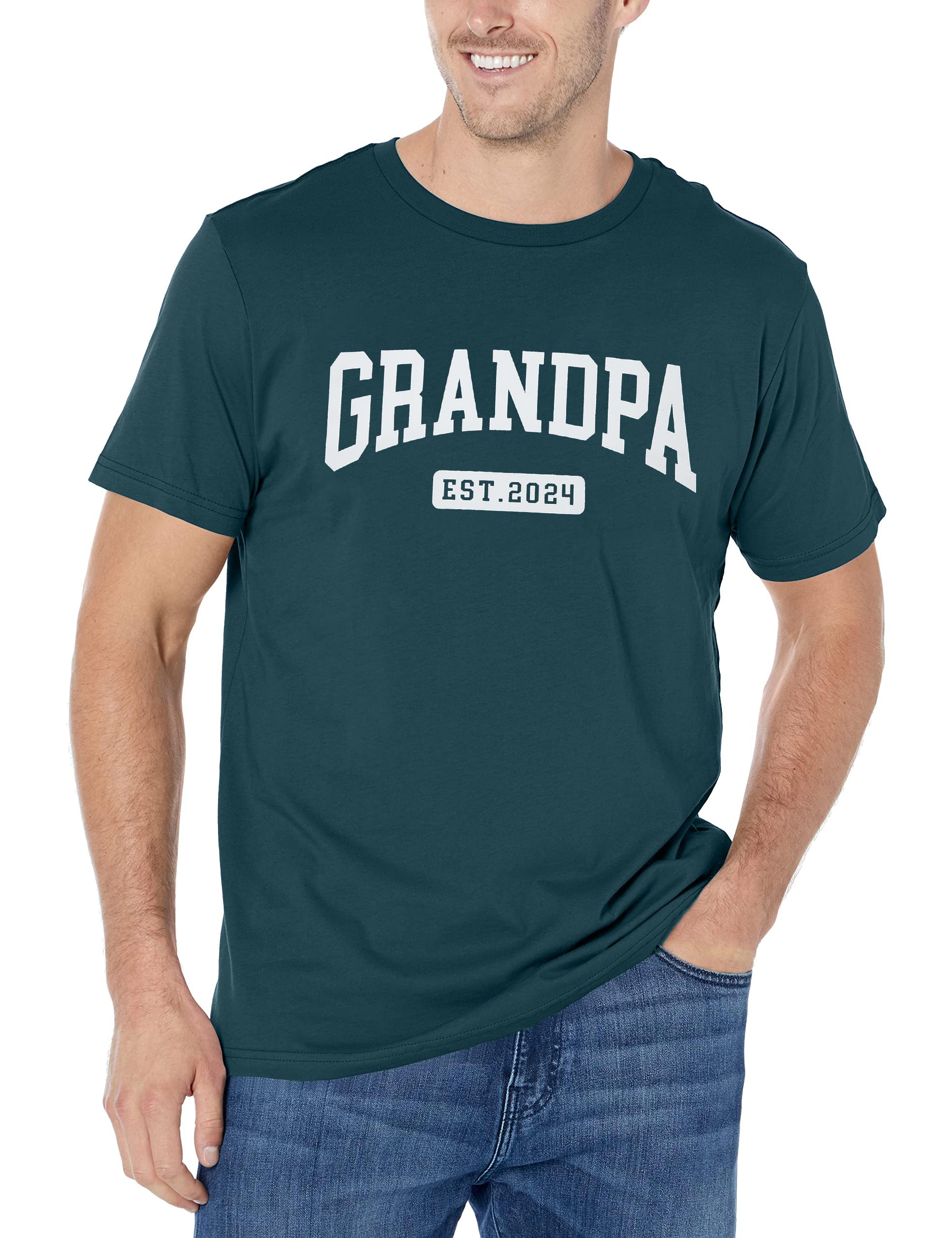 トップス Mens Grandpa shirt Grandpa Shirt Men Tee Dad Shirts Est 2025 Grandpa Gifts Casual