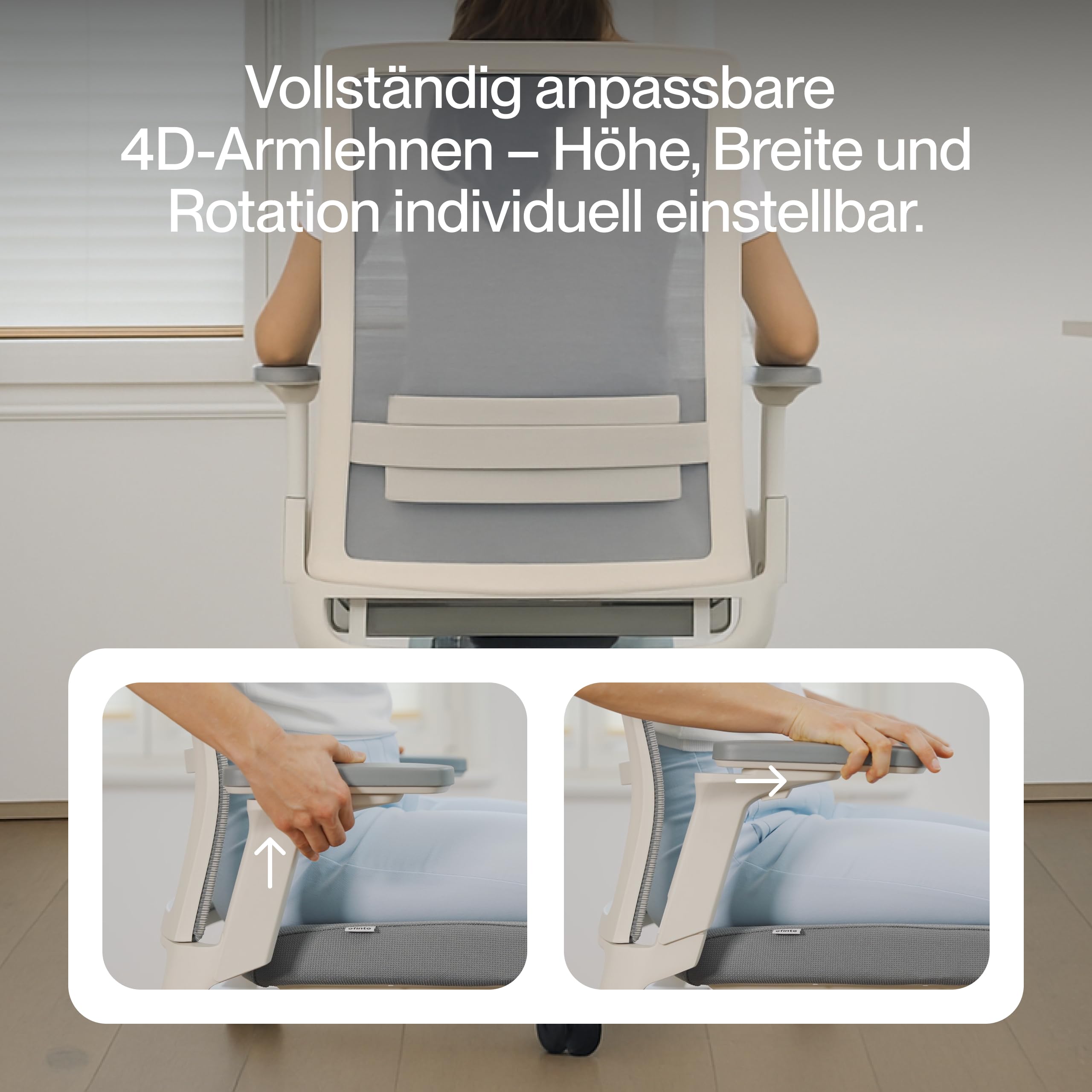 Active Bürostuhl Mattschwarz TESTSIEGER | Ergonomischer Schreibtischstuhl mit Sitzkippfunktion & adaptiver Lordosenstütze | Vollständig anpassbarer Office Chair für top Sitzposition | Drehstuhl