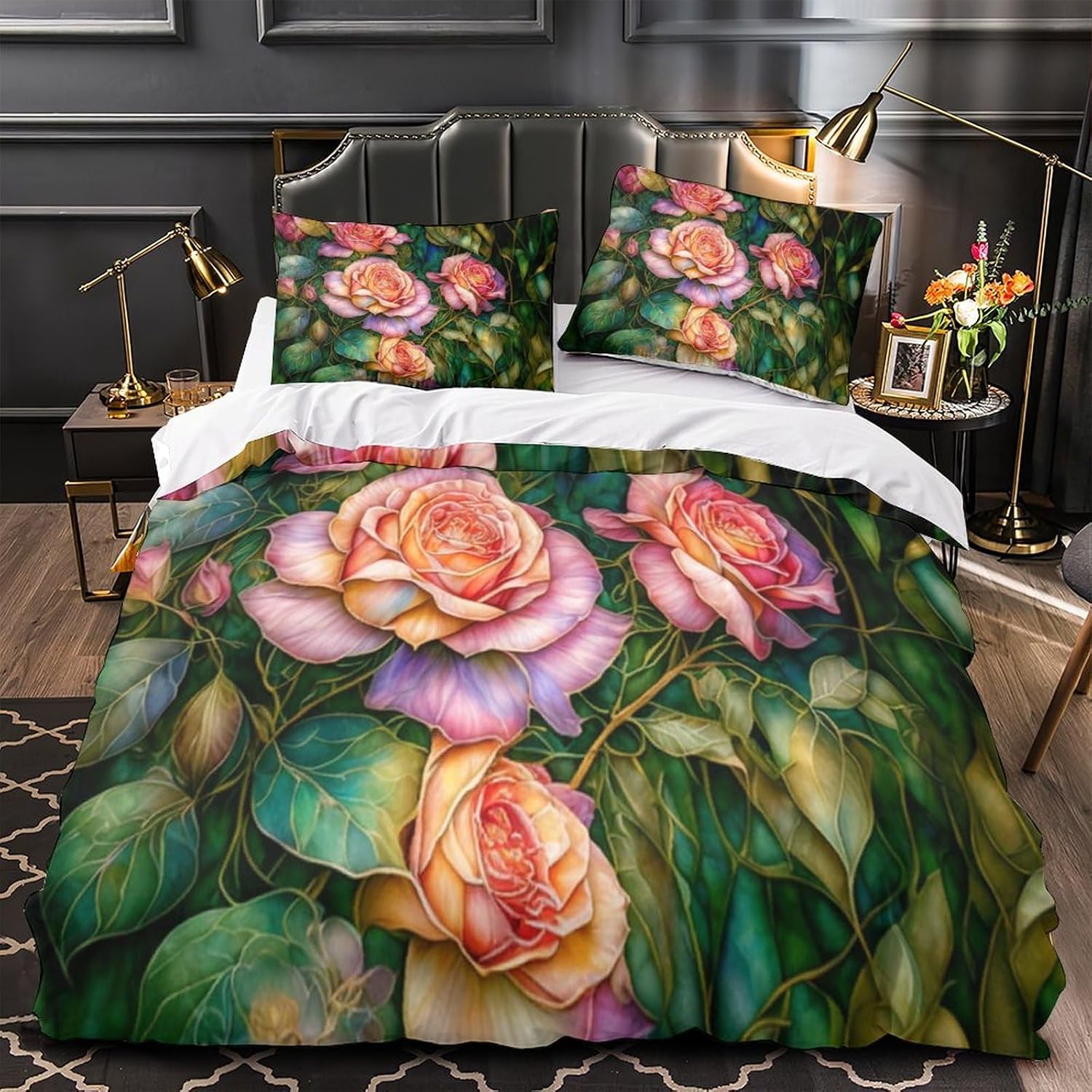 Quilt Cover with 3D Print Duvet Cover Sham Set with Zipper and Corner Ties Ultra Soft Quilt Cover with Zipper Closure Winter Soft Duvet Cover for Men Kids Twin（173x218cm）
