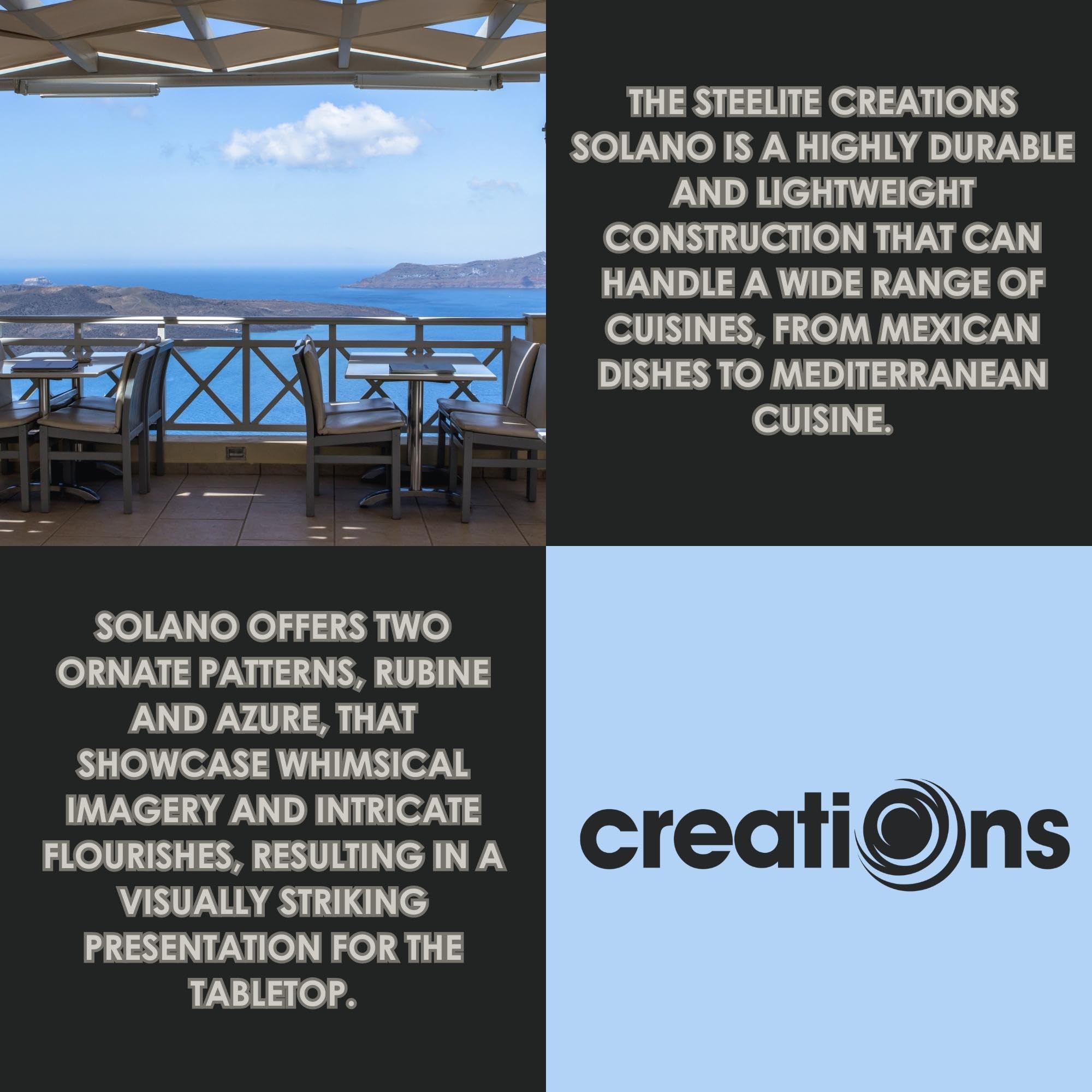 Amazon.com | Steelite Melamine Dinnerware Dinner Plates, Creations Solano  Mandala Floral Heavy Duty Break Resistant Casual Commercial Foodservice  Restaurant, Round 11