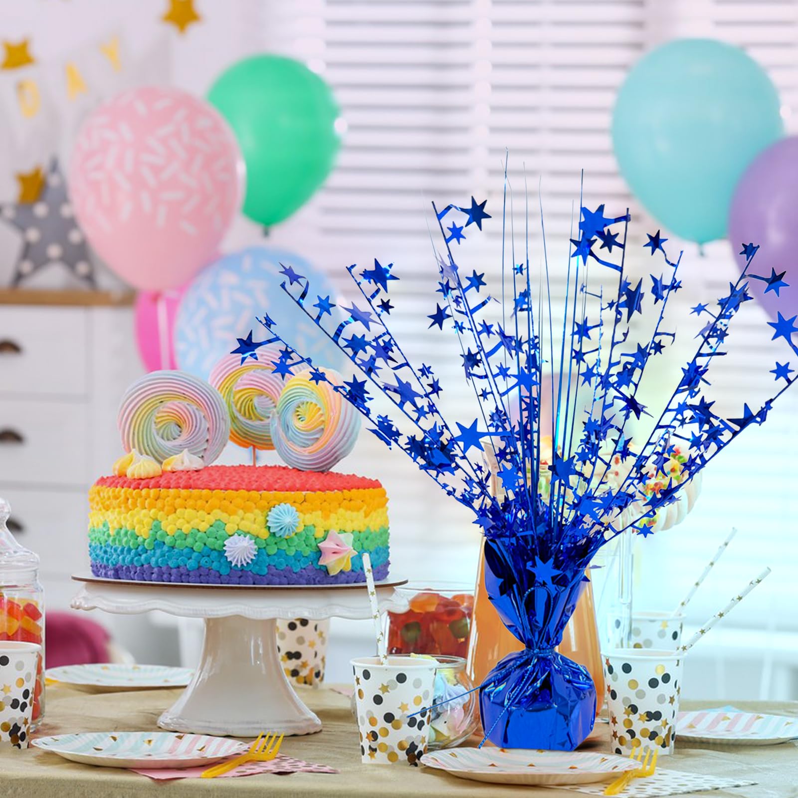 Decorazione da tavolo con numero 21 glitterato, colore oro rosa, centrotavola, decorazioni per la tavola, decorazioni per il 21° compleanno, confezione da 1, 20 cm, H122