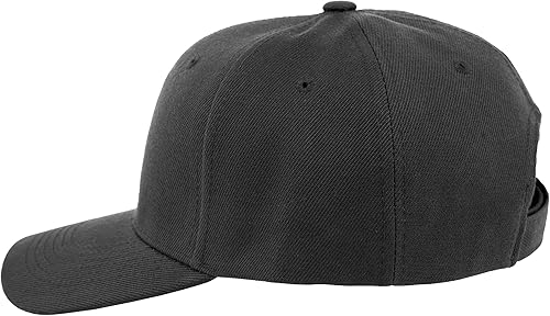Miniatura 3 de Gorras de béisbol con correa trasera ajustable lisas negras 12 unidades