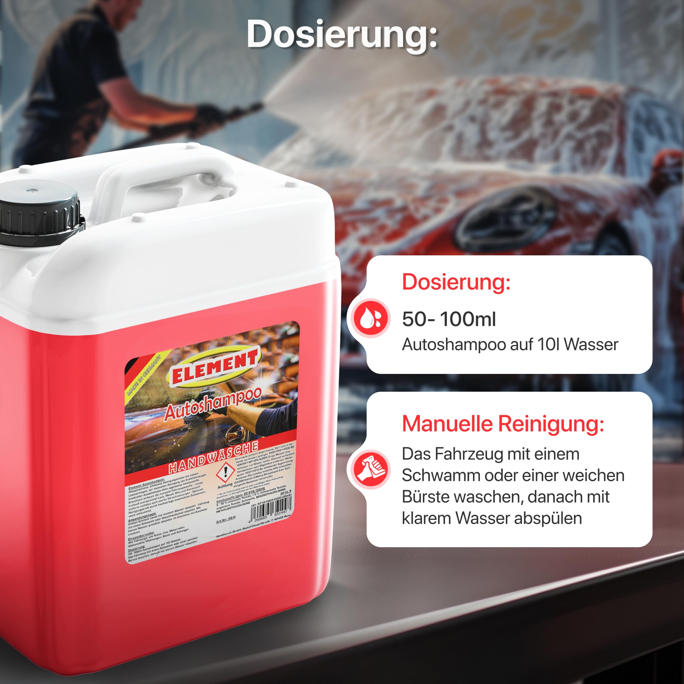 Auto Shampoo | 20 Liter | Profi Autoshampoo | Konzentrat | Autopflege | Autoschampoo | car shampoo | Autoshampoo handwäsche |
