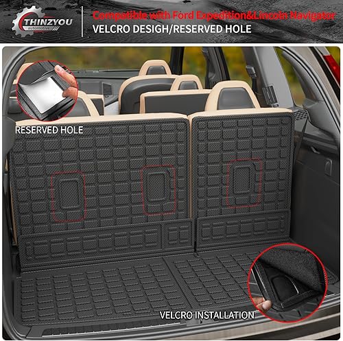 Vista 207 de Alfombrilla de carga compatible con Nissan Pathfinder 2022-2024 2025, forro de carga TPE para todo tipo de clima, accesorios Pathfinder 2023