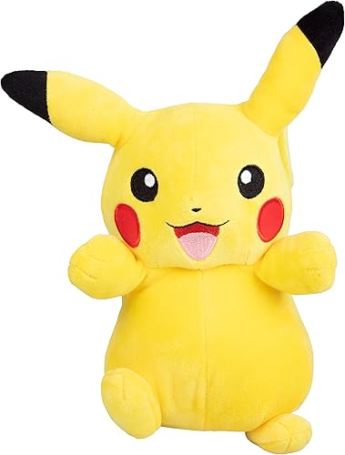 Miniatura 2 de Pikachu de peluche de Pokémon, con licencia oficial, peluche suave, generación uno, gran regalo para niños, niñas y fanáticos de Pokémon, 8 pulgadas