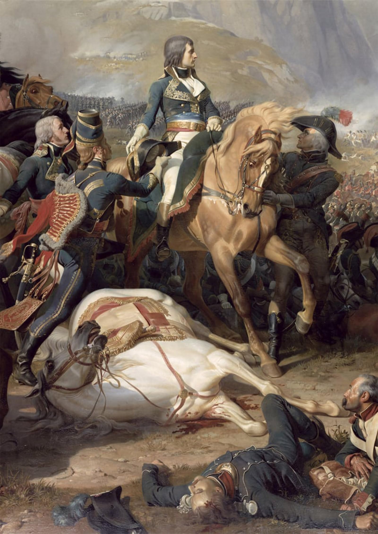 Serendipitp No Frame Vintage Picture Print On Canvas Wall Art Poster The Battle Of Rivoli By Felix Philippoteaux Artwork Print Poster For Wall Decor 60X90cm