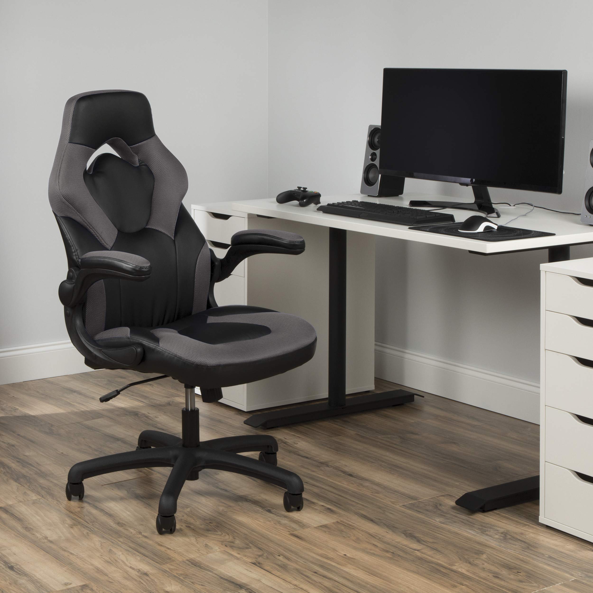 GTPLAYER Gaming Chair, Computer Chair with Footrest and Lumbar Support