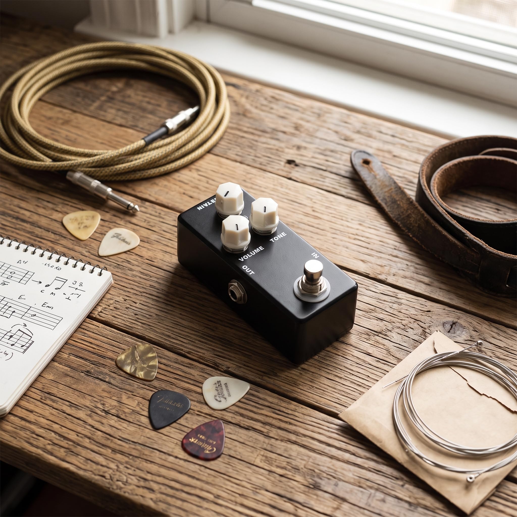 Mosky Mini Mufka Gitara Mosky Mini Muff, Efekt Fuzz Efektów Gitarowych True Bypass Pełna Metalowa Powłoka
