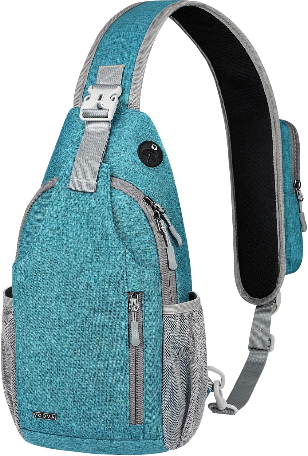 Voova Crossbody Sling Backpack Sling Bag for Men Women, Travel Hiking Chest Bag Daypack, Small over the Shoulder Backpack